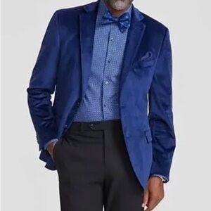 Alfani Royal Blue Velvet Blazer